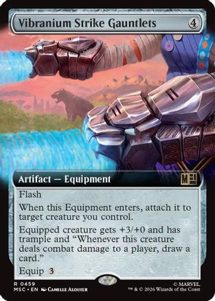 Vibranium Strike Gauntlets (Extended Art) - Commander: Marvel Super Heroes Foil