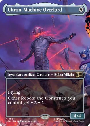Ultron, Machine Overlord (Borderless) - Commander: Marvel Super Heroes Foil