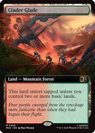 Cinder Glade (Extended Art) - Commander: Marvel Super Heroes Foil