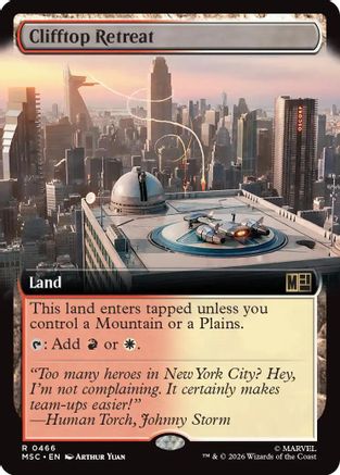 Clifftop Retreat (Extended Art) - Commander: Marvel Super Heroes