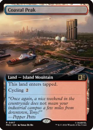 Coastal Peak (Extended Art) - Commander: Marvel Super Heroes Foil