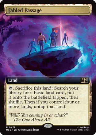 Fabled Passage (Extended Art) - Commander: Marvel Super Heroes Foil