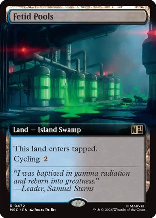 Fetid Pools (Extended Art) - Commander: Marvel Super Heroes
