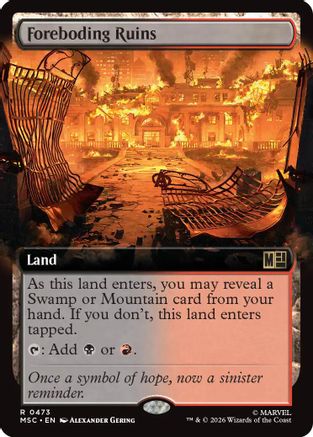 Foreboding Ruins (Extended Art) - Commander: Marvel Super Heroes