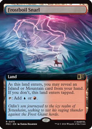 Frostboil Snarl (Extended Art) - Commander: Marvel Super Heroes