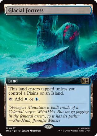 Glacial Fortress (Extended Art) - Commander: Marvel Super Heroes Foil