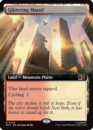 Glittering Massif (Extended Art) - Commander: Marvel Super Heroes Foil