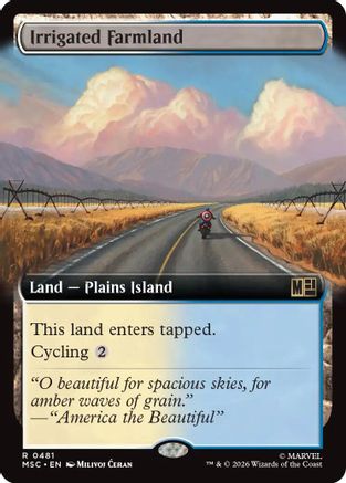Irrigated Farmland (Extended Art) - Commander: Marvel Super Heroes
