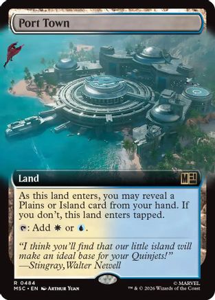 Port Town (Extended Art) - Commander: Marvel Super Heroes Foil