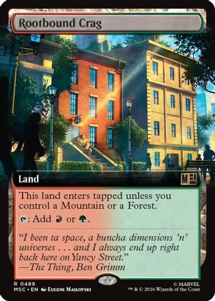 Rootbound Crag (Extended Art) - Commander: Marvel Super Heroes