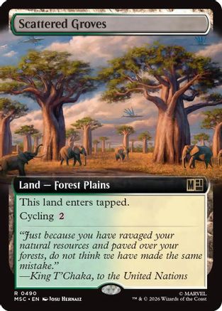 Scattered Groves (Extended Art) - Commander: Marvel Super Heroes