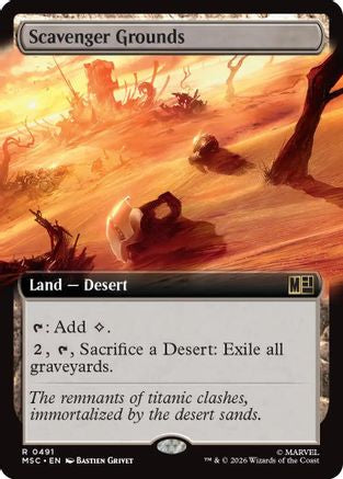 Scavenger Grounds (Extended Art) - Commander: Marvel Super Heroes Foil