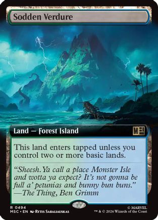 Sodden Verdure (Extended Art) - Commander: Marvel Super Heroes