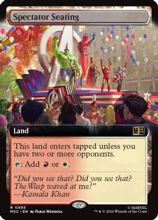 Spectator Seating (Extended Art) - Commander: Marvel Super Heroes