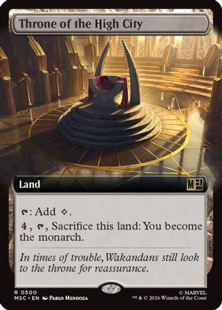 Throne of the High City (Extended Art) - Commander: Marvel Super Heroes Foil