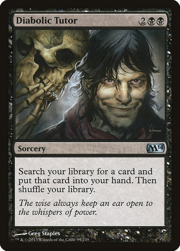 Diabolic Tutor [M14] - Lightly Played