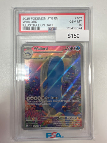 Pokemon Wailord 162/159 PSA 10