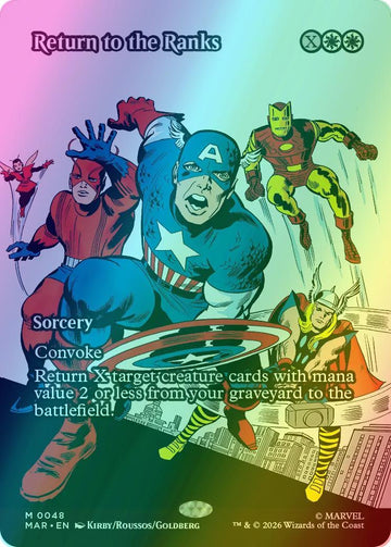 Return to the Ranks [48] [Borderless] [Source Material] [Marvel Universe] [Foil]