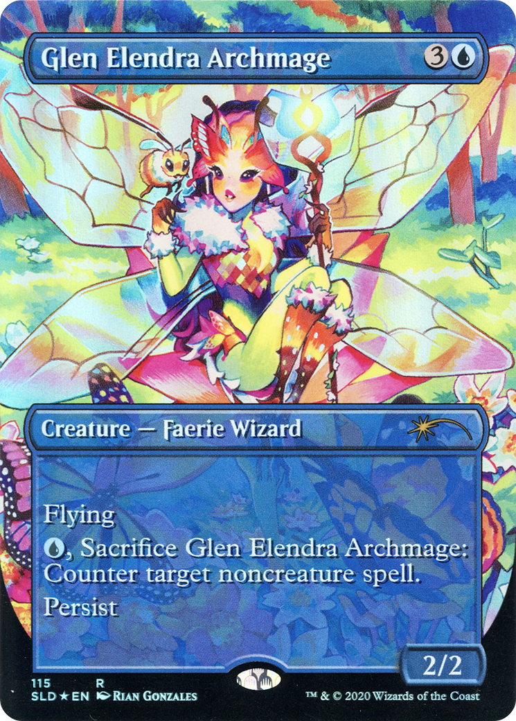 Glen Elendra Archmage (SLD-115) - Secret Lair Drop (Borderless) Foil