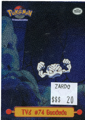 TOPPS TV6 #74 Geodude