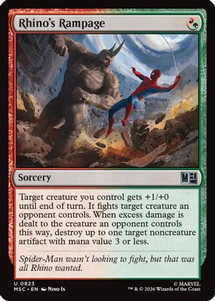 Rhino's Rampage - Commander: Marvel Super Heroes Foil