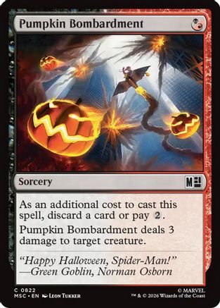 Pumpkin Bombardment - Commander: Marvel Super Heroes Foil