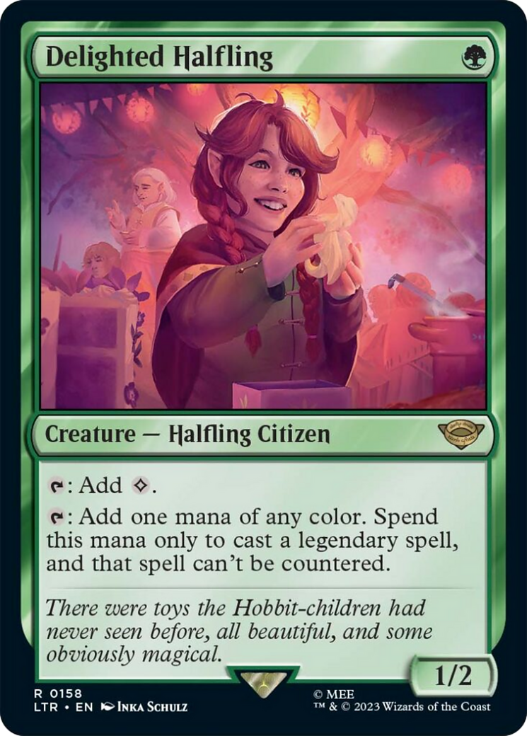 Delighted Halfling (LTR-158) - The Lord of the Rings: Tales of Middle-earth Foil
