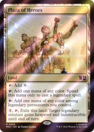 Plaza of Heroes [255] [Marvel Super Heroes: Commander] [Surge Foil]