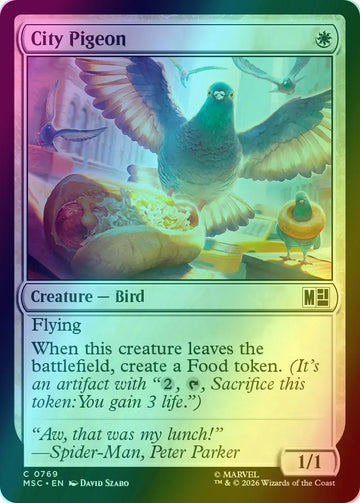 City Pigeon [769] [Jumpstart] [Marvel Super Heroes: Commander] [Foil]
