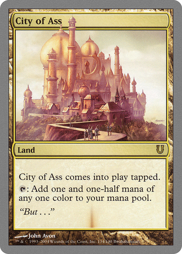 City of Ass (UNH-134) - Unhinged Foil