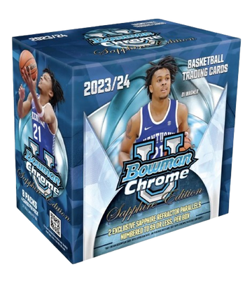 2023/24 Bowman University Chrome Basketball Sapphire Box