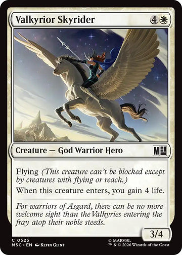Valkyrior Skyrider [525] [Beginner Box] [Marvel Super Heroes: Commander] [Non-Foil]