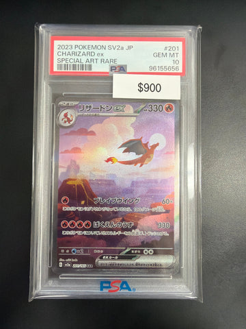Pokemon Japanese 151 Charizard EX #201 PSA 10