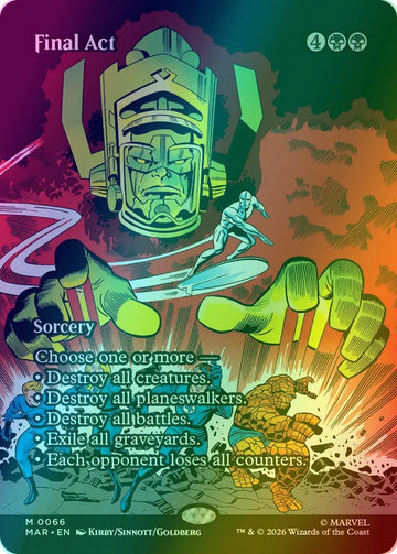 Final Act [66] [Borderless] [Source Material] [Marvel Universe] [Foil]