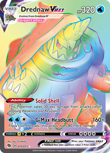 Drednaw Vmax 75 73 Champions Path Holofoil