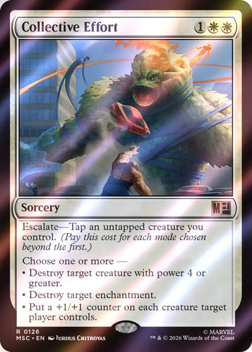 Collective Effort [126] [Marvel Super Heroes: Commander] [Surge Foil]