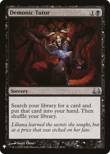 Demonic Tutor (LIST-DDC-49) - The List