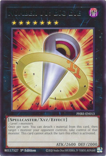 Number 11: Big Eye - PHRE-EN013 - Rare - 1st Edition
