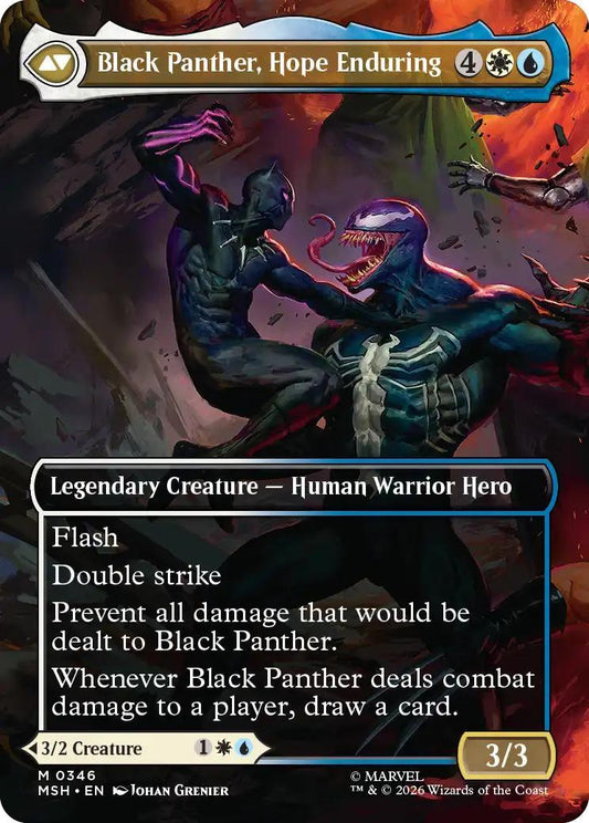 King T'Challa // Black Panther, Hope Enduring [346] [Borderless] [Scene] [Marvel Super Heroes] [Non-Foil]