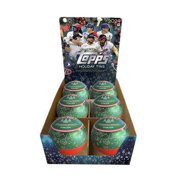 2024 Topps Holiday Baseball Tin - 6 Tin Case