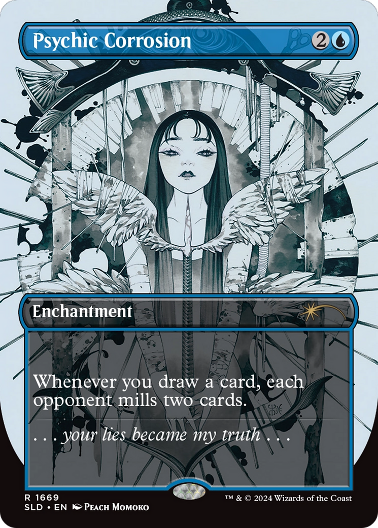 Psychic Corrosion (SLD-1669) - Secret Lair Drop (Borderless)
