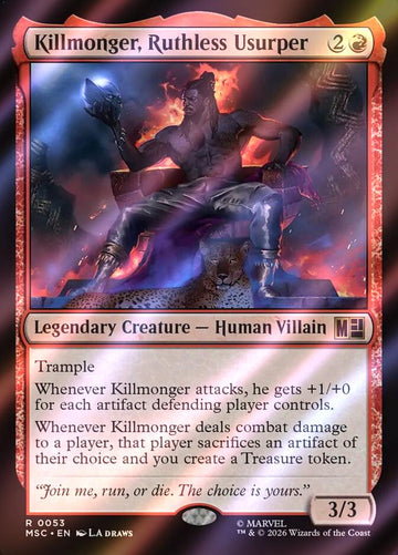 Killmonger, Ruthless Usurper [53] [Marvel Super Heroes: Commander] [Surge Foil]