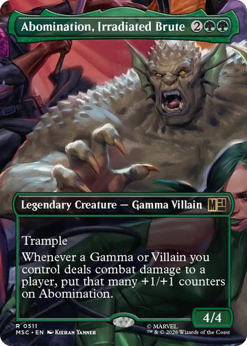 Abomination, Irradiated Brute [511] [Borderless] [Scene] [Marvel Super Heroes: Commander] [Non-Foil]