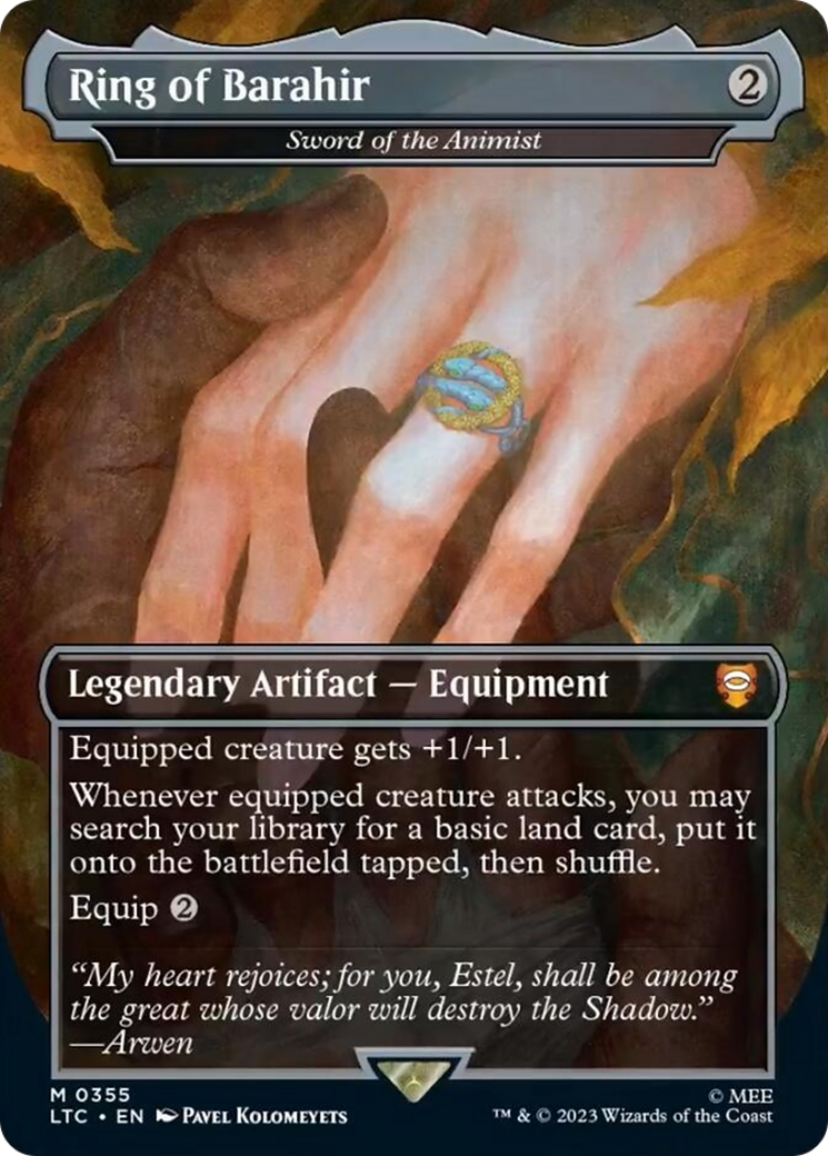 Sword of the Animist (LTC-355) - Tales of Middle-earth Commander / Ring of Barahir (Borderless)