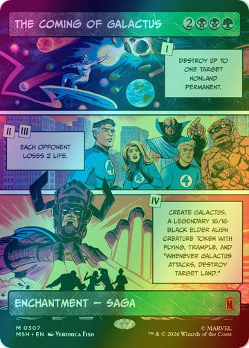 The Coming of Galactus [307] [Panel Showcase] [Marvel Super Heroes] [Foil]
