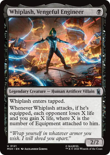 Whiplash, Vengeful Engineer [121] [Marvel Super Heroes] [Non-Foil]