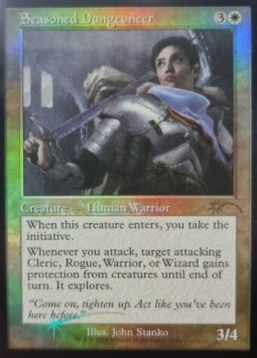 Seasoned Dungeoneer [7144] [Retro Frame] [Handsome Humans] [Secret Lair Drop] [Foil]