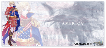 Varmilo Extra Large Olympics America Desk Mat with Stitched Edges