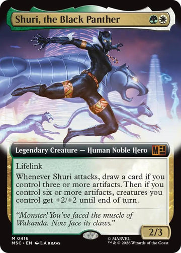 Shuri, the Black Panther [416] [Extended Art] [Marvel Super Heroes: Commander] [Non-Foil]