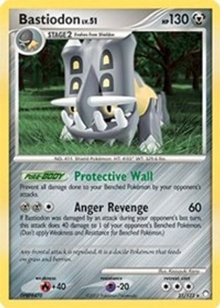 Bastiodon (DP Mysterious Treasures) (21/123) - Deck Exclusives Holofoil